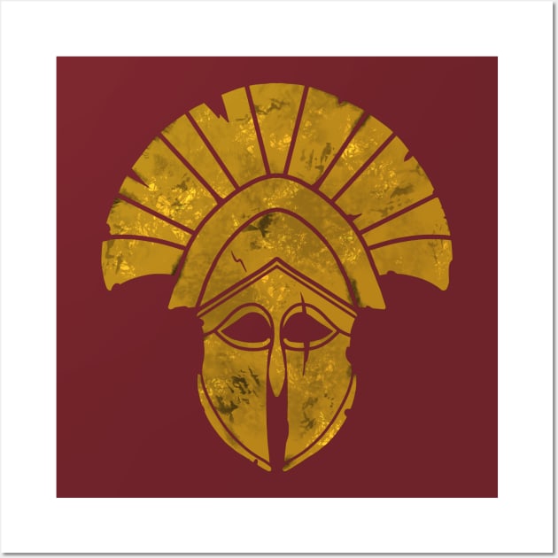 Ancient helmet_v2 Wall Art by T-art